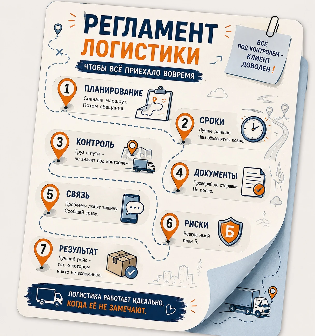 Регламент работы логистики